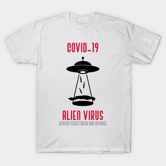 VIRUS UFO T-Shirt by retromegahero